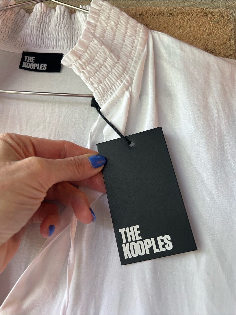 THE KOOPLES White Eyelet Embroidered Cotton Maxi Boho Dress NWT - Picture 10 of 14